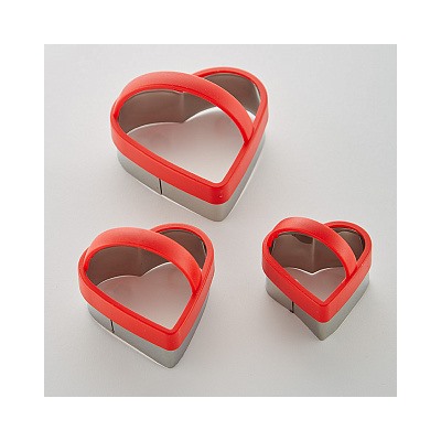 Набор кулинарных форм АК-631Р/3 3шт Сердечки 8 6 5см (72)