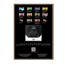 LambertZ Merry Christmas Advent Calendar 290g, Адвент-календарь 2025 Lambertz Ассорти пряников, 37 см х 37 см, 290 грамм