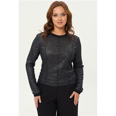 Джемпер Gizart 15325 чёрный леопард