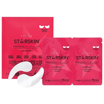 STARSKIN Eye Catcher™ Smoothing Bio-Cellulose Second Skin Eye Mask  Eye Catcher™ Разглаживающая биоцеллюлозная маска для кожи вокруг глаз Second Skin