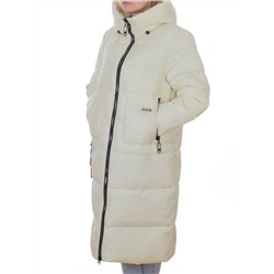 H-2209 MILK/WHITE Пальто зимнее женское (200 гр. холлофайбер)