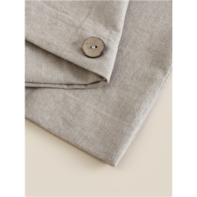 Наволочка SL Home Linen collection, 50×70 см, бежевая, лён 30%, хлопок 70%