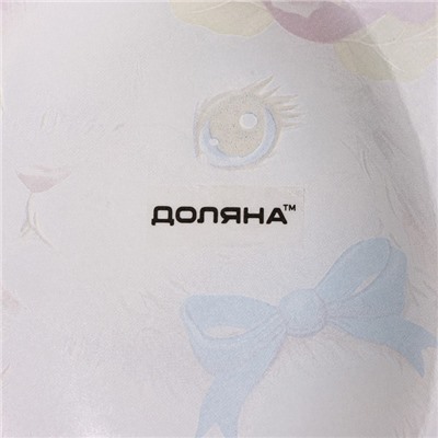 Подставка для яиц Доляна «Цветочный зайка», 10 ячеек, 24×20.6 см, стекло, розовая