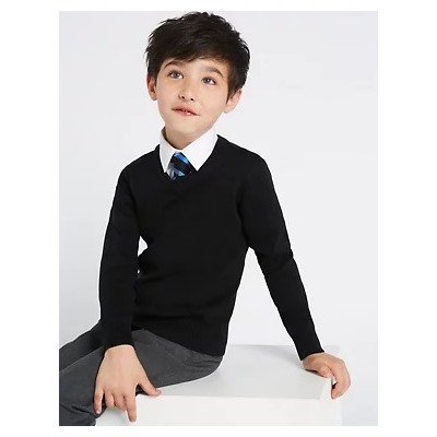 Unisex Cotton Rich School Jumper (3-16 Yrs)