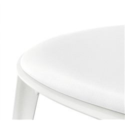 Стул SHT-S111-CN1 с мягкой подушкой из кож.зама
                        белый / белый