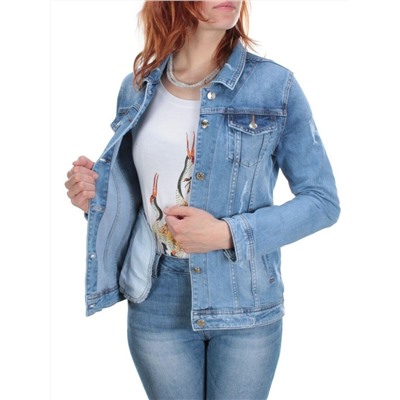 TB105 BLUE Куртка джинсовая женская (95% хлопок, 5% стрейч)