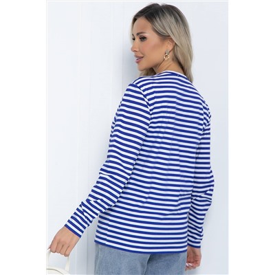 Тельняшка Морская душа (бело-синяя) Б12117