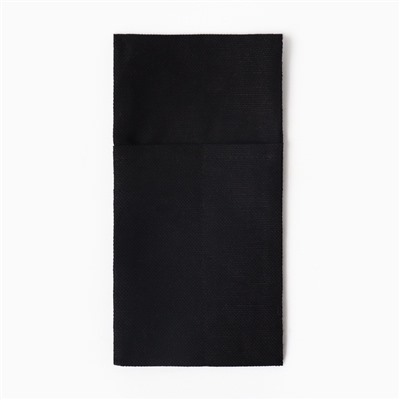 Набор конвертов для приборов Home collection black-4 шт., 22х10см, 45%лён, 55%хл
