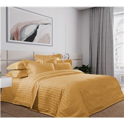 Ткань страйп-сатин / Горчичный