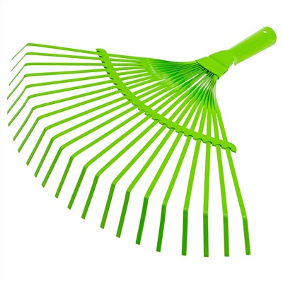 Грабли веерные стальные, 425 мм, 22 плоских зуба, эмалированные, без черенка, Palisad