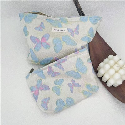 Retro capacious cosmetic bag, shopping bag, small bag, liner to go out, handheld organizer bag