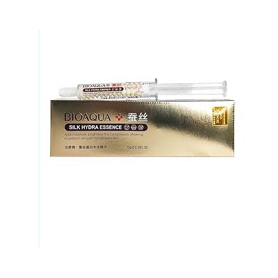Bioaqua Сыворотка (Gold Hydra Essence) с пептидами шелка и гиалуроновой кислотой, 10 мл.