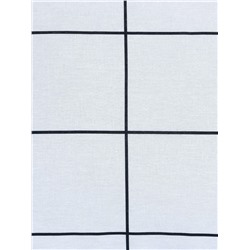 Постельное бельё Этель 2 сп «Клетка», белое, 175×215, 200×220, 50×70-2 штуки, бязь, 125 г/м²