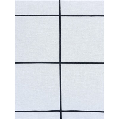 Постельное бельё Этель 2 сп «Клетка», белое, 175×215, 200×220, 50×70-2 штуки, бязь, 125 г/м²