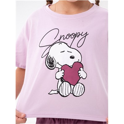 Пижама "Снупи" детская девочка с шортами