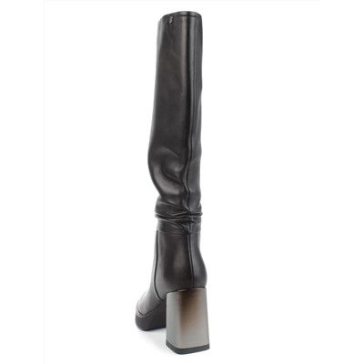 02-B6233-6051-3BM-1 BLACK Сапоги зимние женские (натуральная кожа, натуральный мех)