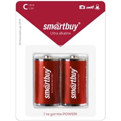 Батарейка SmartBuy C (LR14) алкалиновая, BC2