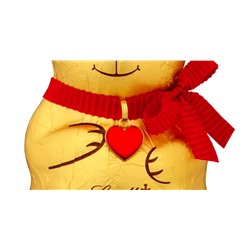Lindt 2025 Teddy 3stk x 100g, Мишки Линдт из молочного шоколада, 12см, с красным бантом и красным сердцем, 3шт х 100г (300 грамм)