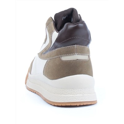 05-P47-1Z BEIGE Кроссовки женские зимние (натуральная кожа, шерсть)