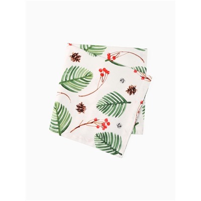 Набор сервировочных салфеток с декоративными кольцами «С Новым Годом», 40×40 см - 4 шт., 100% хлопок, саржа 190 г/м²