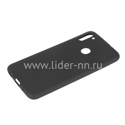 Задняя панель для Samsung Galaxy  A11 Силикон матовый (черная)