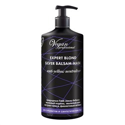 Бальзам для светлых волос с антижелтым эффектом, Vegan Professional Expert Blond Silver Balsam-Mask, Nexxt Century, 1000 мл