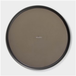 Тарелка Magistro Black style, d=27 см, фарфор, чёрная