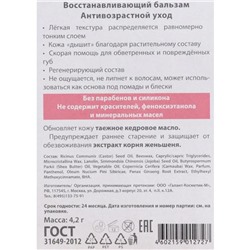 Бальзам для губ ВС восстанавливающий, 4.2 г