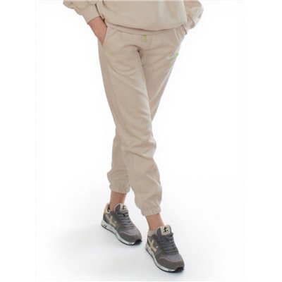 3160/3161 BEIGE/LT. GREEN Костюм спортивный женский (95% хлопок, 5% эластан)