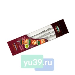 Набор плоских шампуров Пикничок, 45 см., 6 шт.