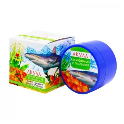 Крем АКУЛА "Как избавиться от геморроя?" Пластик 50 мл.