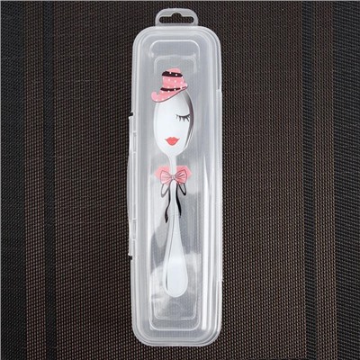 Футляр для столовых приборов Доляна, 24×7.5×3.8 см, прозрачный, рисунок МИКС