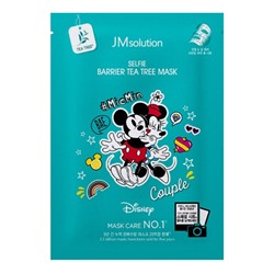 JMsolution Маска тканевая противовоспалительная с экстрактом чайного дерева / Disney Collection Selfie Barrier Tea Tree Mask, 30 мл