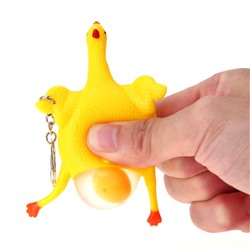 Брелок антистресс Курица с яйцом