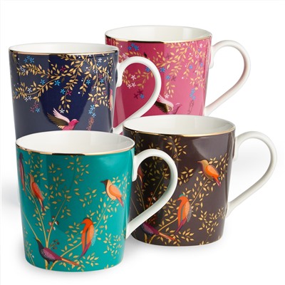 НАБОР КРУЖЕК  LEFARD "GOLDEN BIRDS" 4 ШТ. 380 МЛ (КОР=6НАБ.)