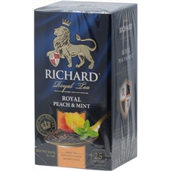 Richard. Персик и мята карт.упаковка, 25 пак.