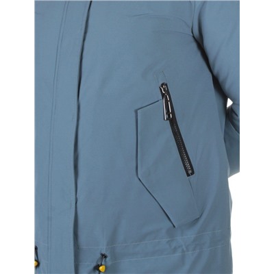 M9072 GRAY/LT.BLUE Пальто зимнее женское Snowpop