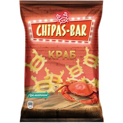 Снэки  CHIPAS BAR со вк.краба 50гр