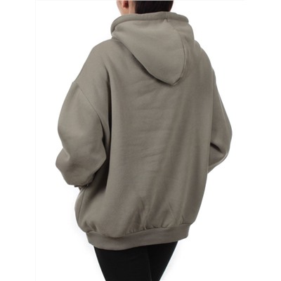 2226 GRAY GREEN Толстовка женская (85% хлопок, 10% полиэстер, 5% спандекс)