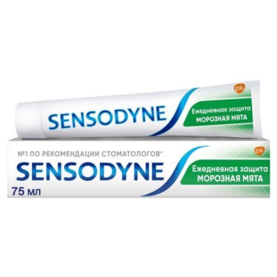Зубная Паста SENSODYNE (СЕНСОДИН) 75 мл. Морозная Мята