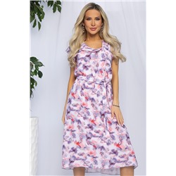 Платье Весенний луг (сиреневый мультиколор) П13216-3М