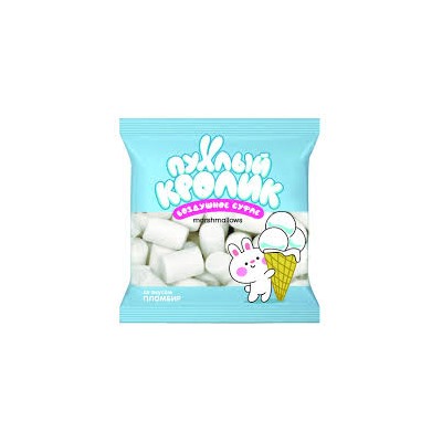 Воздушное суфле (Marshmallows) "Пухлый кролик" 85гр со вкусом Пломбира/20шт