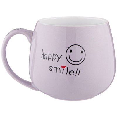 КРУЖКА КОЛЛЕКЦИЯ "ВЕСЕЛЫЙ СМАЙЛИК" 300 МЛ 9*8,2 СМ (КОР=48 ШТ.)
