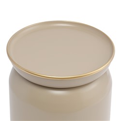 Столик журнальный Ingvild, Ø38 см, бежевый