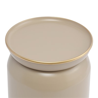 Столик журнальный Ingvild, Ø38 см, бежевый