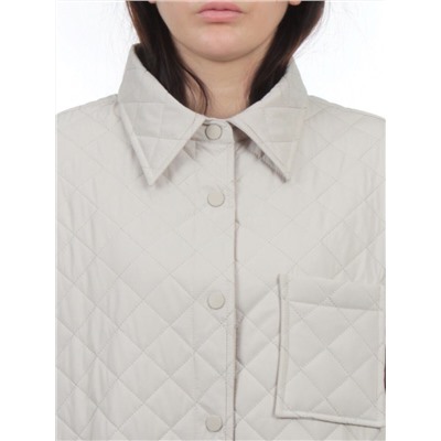 H24-018 LT. BEIGE Куртка демисезонная женская (100 гр. холлофайбер)