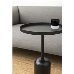Столик кофейный Lars, Ø40 см, черный