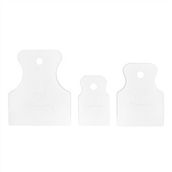 Набор шпателей 40-60-80 мм, белая резина, 3 шт Matrix