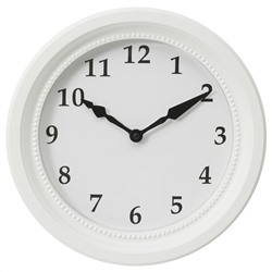 SÖNDRUM, Wanduhr, weiß,, 35 cm