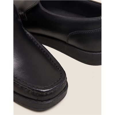 Kids' Leather Slip-on Loafer School Shoes (13 Small - 9 Large)